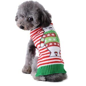 Pet Christmas Sweaters Polar BearWarm Vest Clothes Costume for Small Dog and Cat